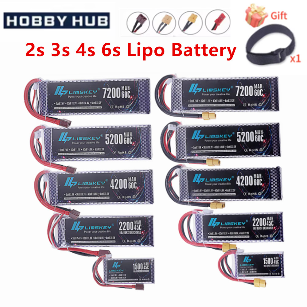 4S Lipo Battery 14.8V 6000Mah - Batería Lipo 2S 3S 4S 6S