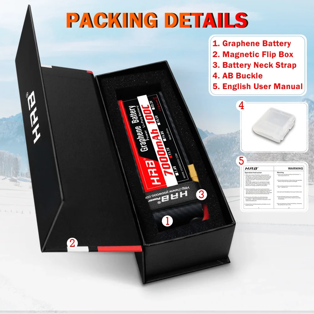 6S Lipo Battery 22.2V 5000Mah - Batería de grafeno 2S 3S 4S