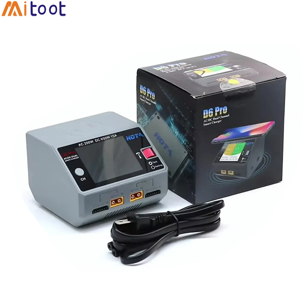 Hota D6 Pro Dual Lipo Charger - Cargador/Descargador de Baterías Inteligente HOTA D6