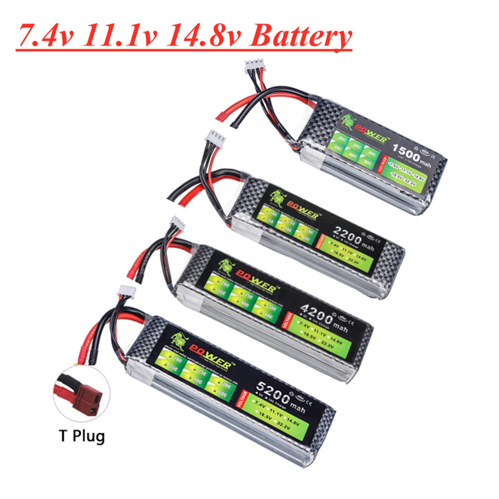 4S Lipo Battery 14.8V 6000Mah - Batería Lipo 2S 3S 4S 1500mah