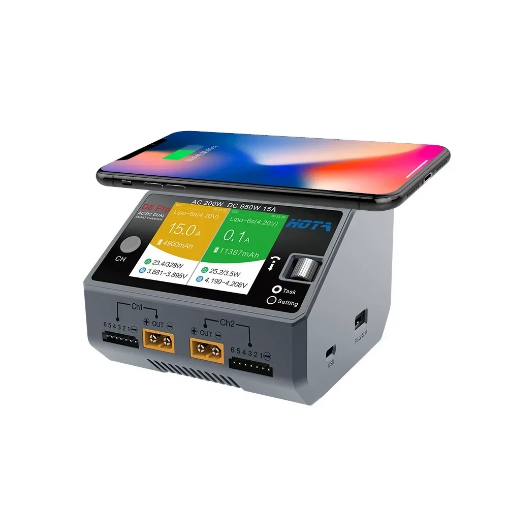 Hota D6 Pro Dual Lipo Charger - Cargador Inteligente de Doble Canal HOTA