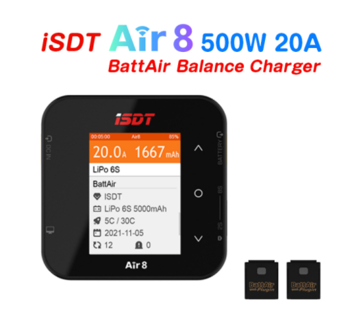 Isdt Air8 8S Lipo Charger - Cargador de equilibrio de batería Lipo