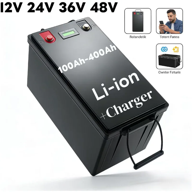 Lifepo4 12V 100Ah Bms Bluetooth - Batería de Litio con Bluetooth BMS
