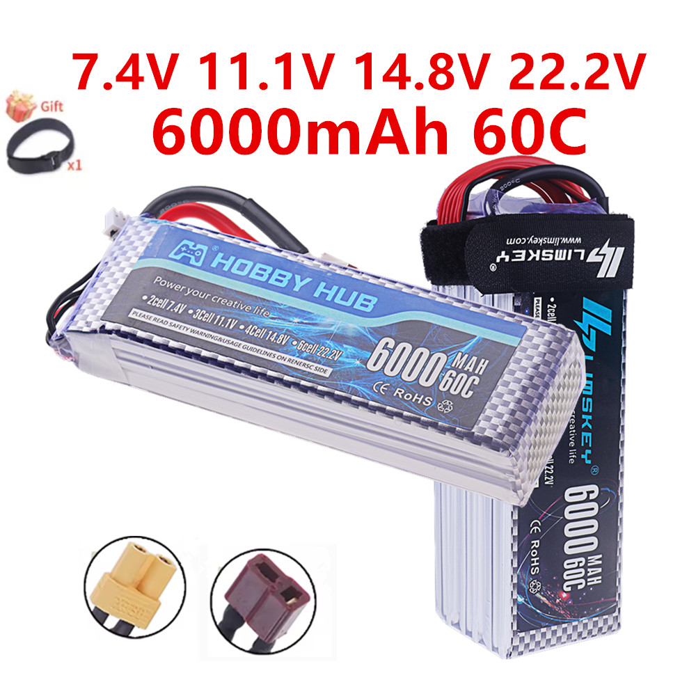 4S Lipo Battery 14.8V 6000Mah - Batería Lipo 2S 3S 4S 6S