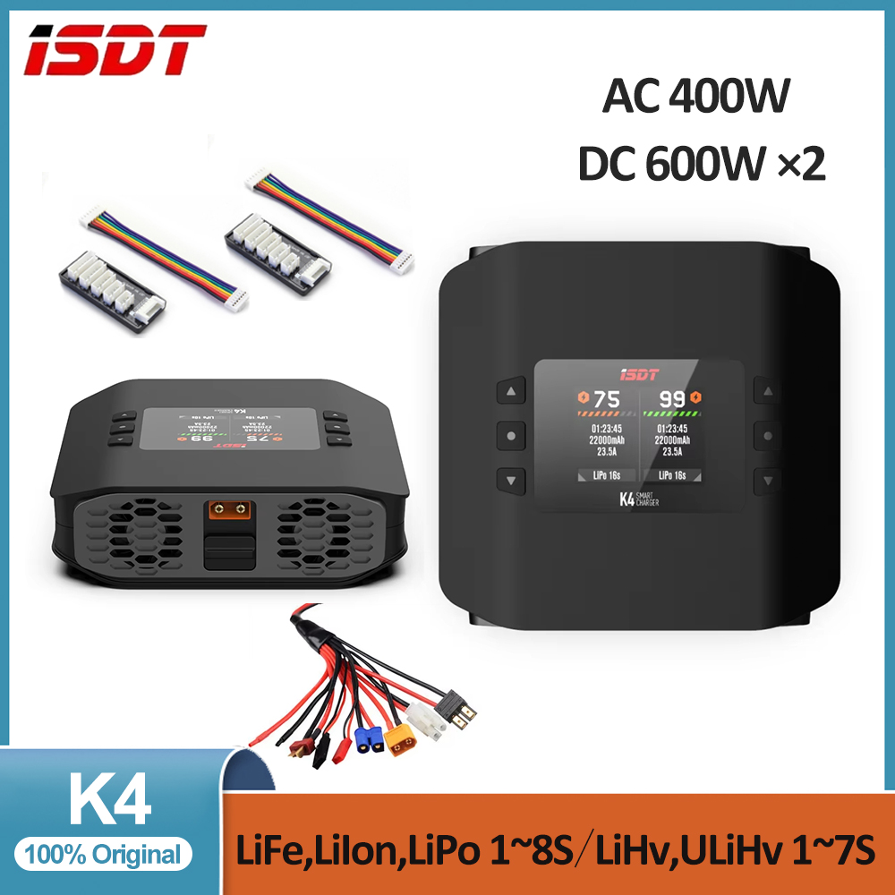 Isdt K4 Dual Lipo Charger - Cargador inteligente de batería de litio