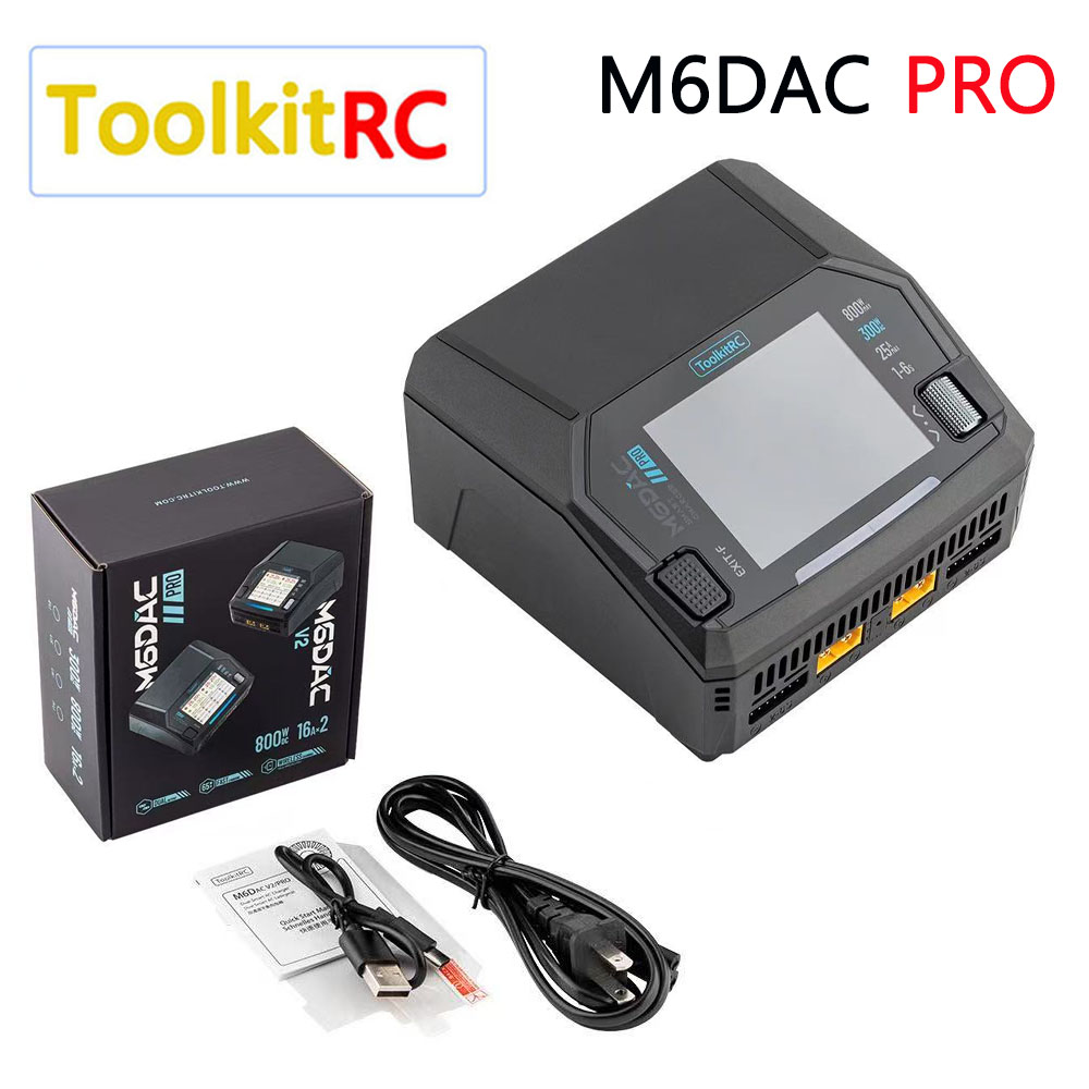 Toolkitrc M6Dac Smart Charger - Cargador/Descargador de Baterías Lipo Inteligente de