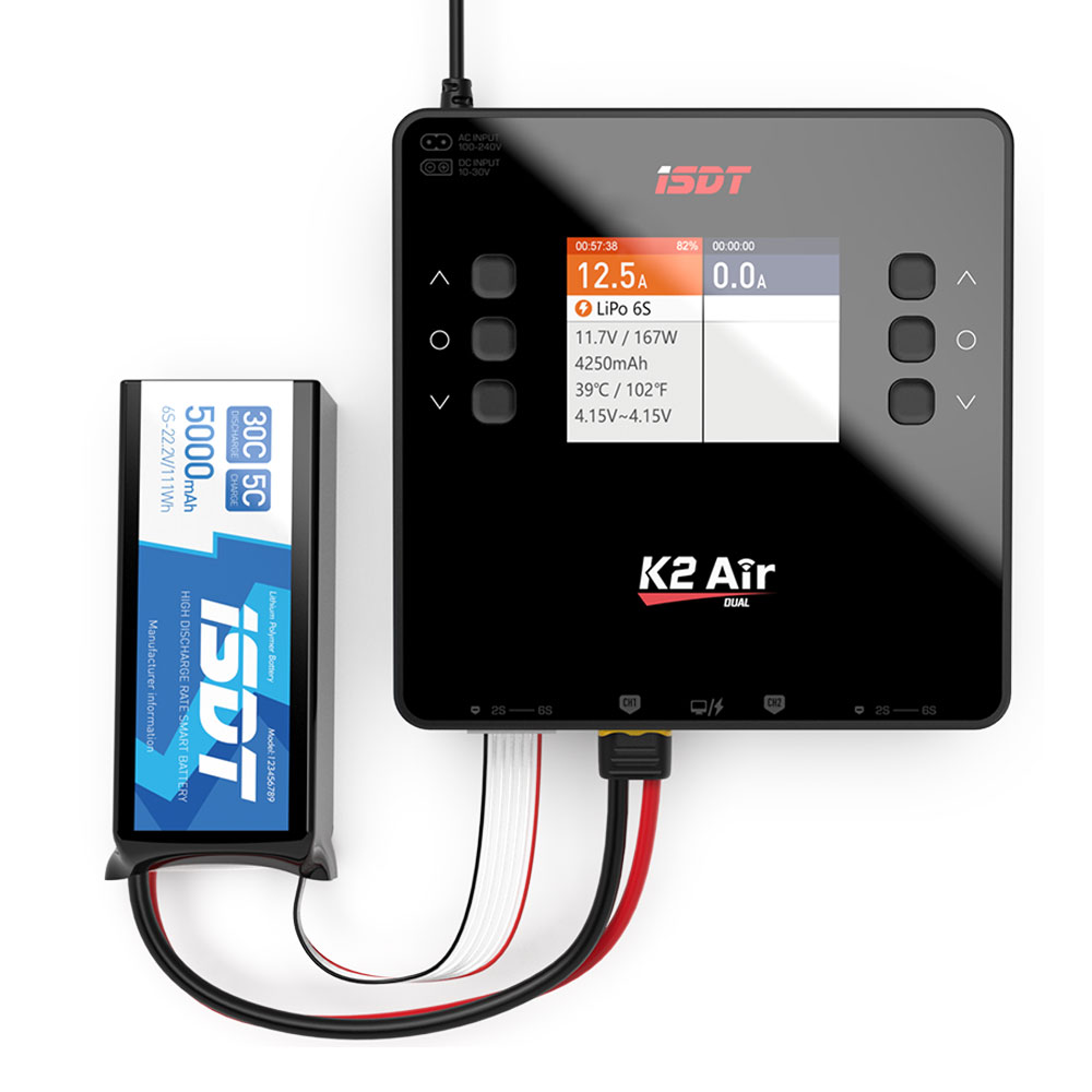 Isdt K4 Dual Lipo Charger - ISDT Lipo cargador de equilibrio de
