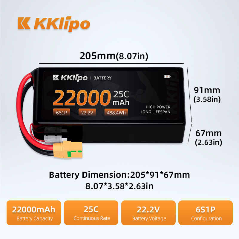 Producción de fabricación Bate - Tattu 6S 22000Mah Lipo Battery reseña y precio