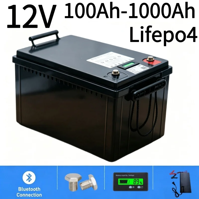 Batería de litio LiFePO4 de 12 - Lifepo4 12V 100Ah Bms Bluetooth reseña y precio