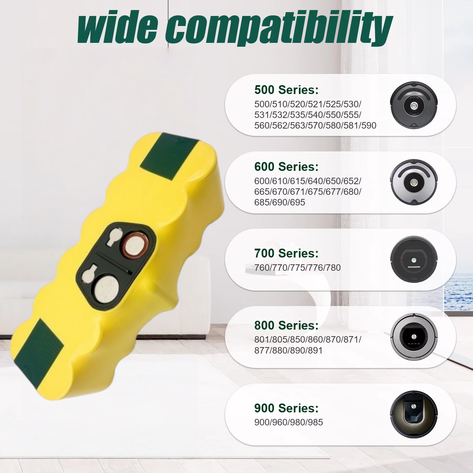 Batería para iRobot Roomba 500 - 4S Lipo Battery 14.8V 6000Mah reseña y precio