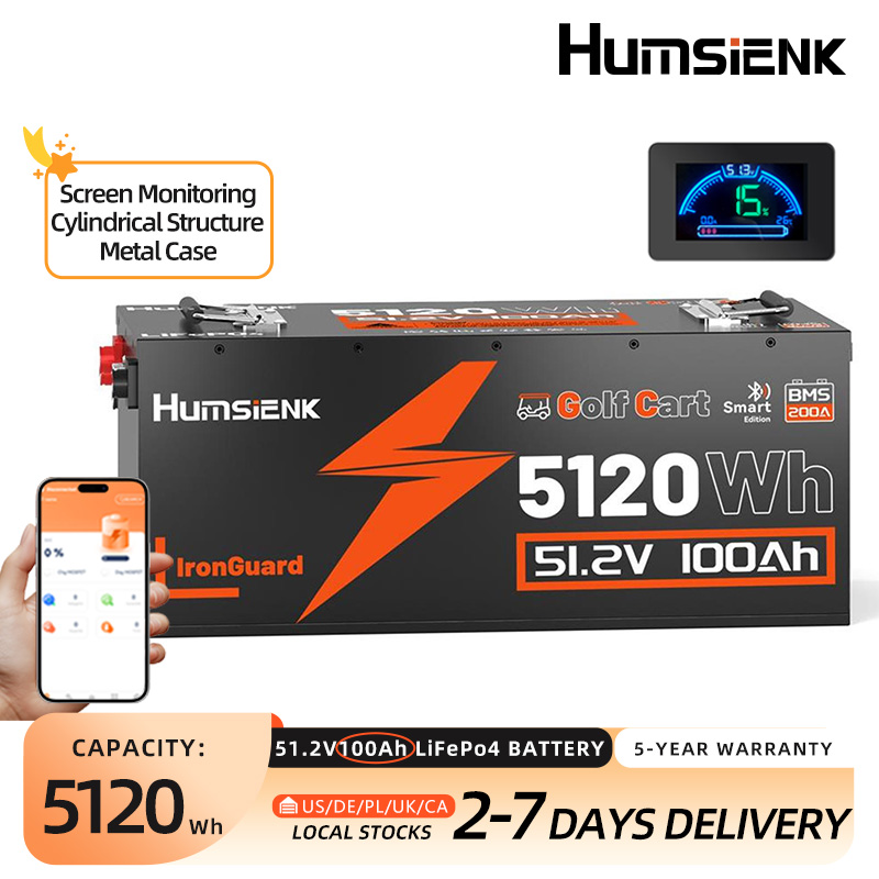Batería Humsienk LiFePO4 48V 1 - Lifepo4 12V 100Ah Bms Bluetooth reseña y precio
