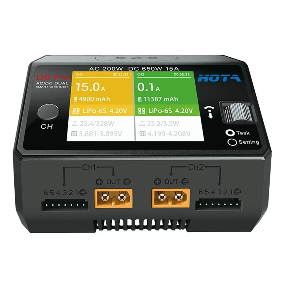 Cargador Inteligente de Doble  - Hota D6 Pro Dual Lipo Charger reseña y precio