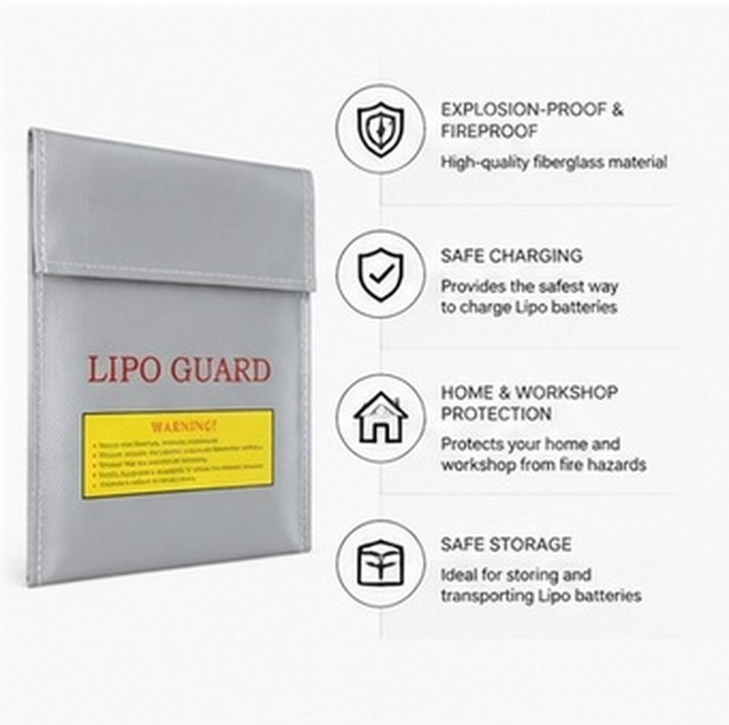 Bolsa Protectora Profesional p - Lipo Battery Fireproof Safety Charge Box reseña y precio