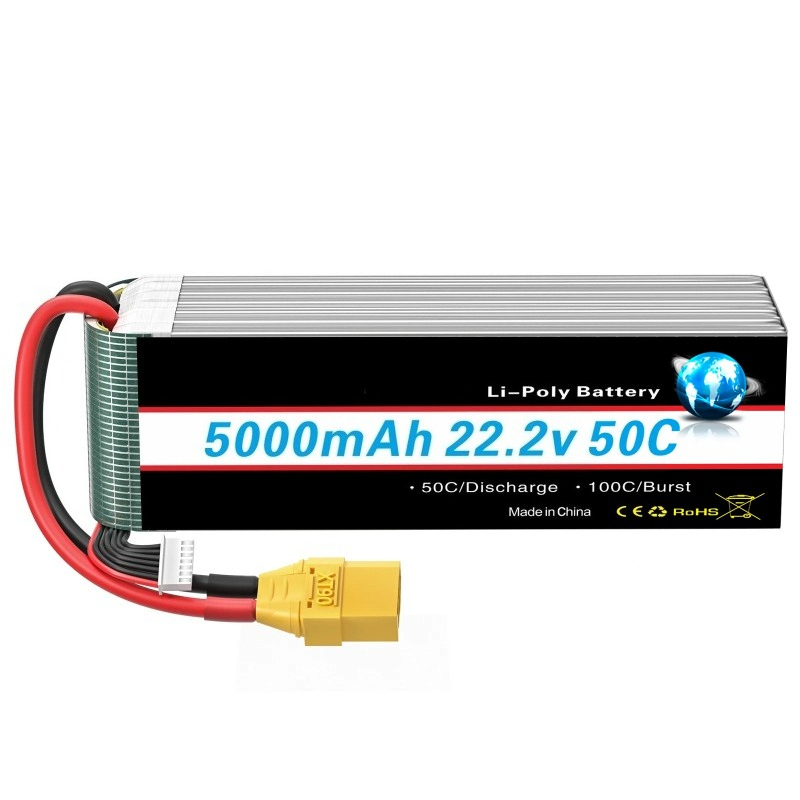 Nuevo 5000/6000mah 22,2 V bate - 6S Lipo Battery 22.2V 5000Mah reseña y precio