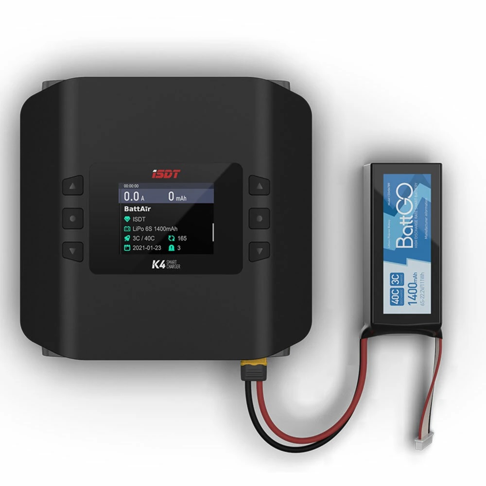 Cargador inteligente de modo d - Isdt K4 Dual Lipo Charger reseña y precio