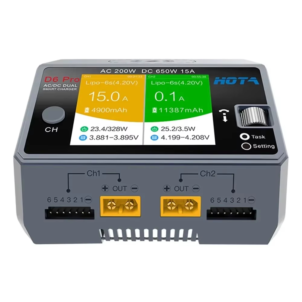 Cargador de Doble Canal HOTA D - Hota D6 Pro Dual Lipo Charger reseña y precio