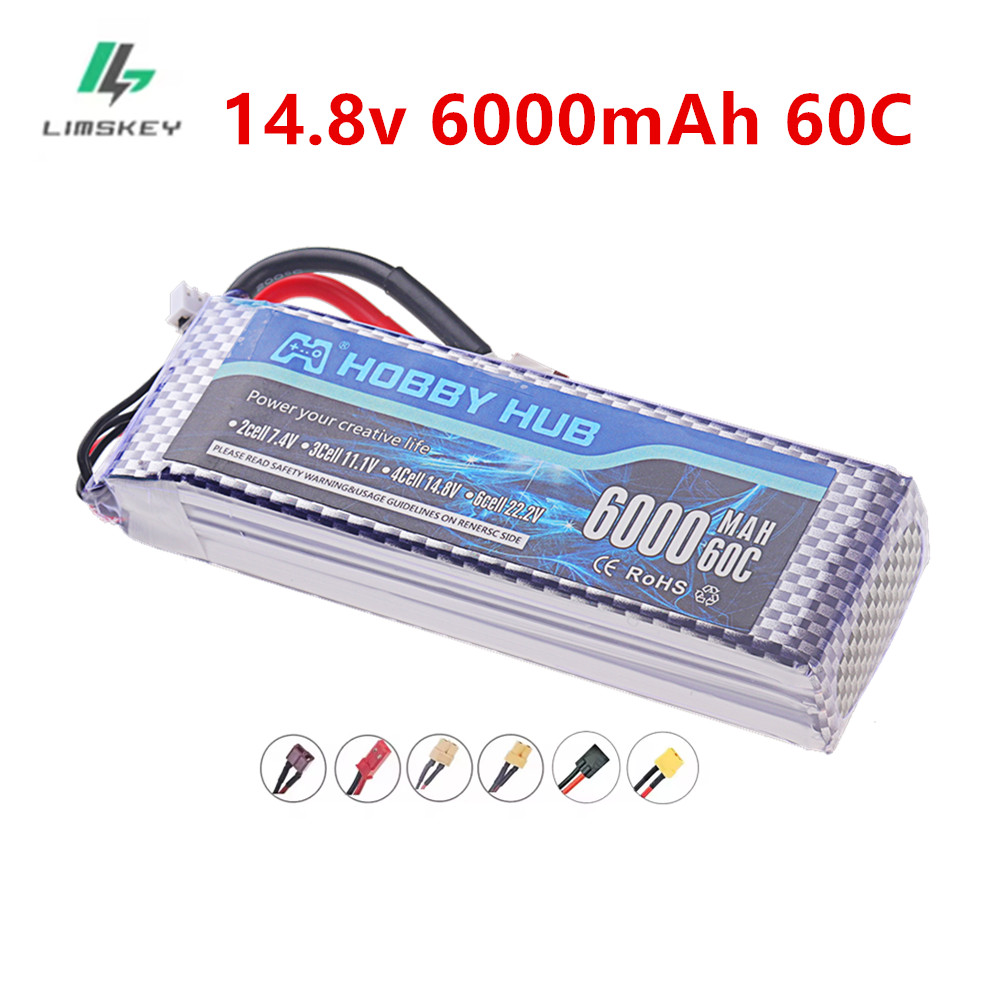 Batería Lipo de 6000 mAh y 14, - 4S Lipo Battery 14.8V 6000Mah reseña y precio