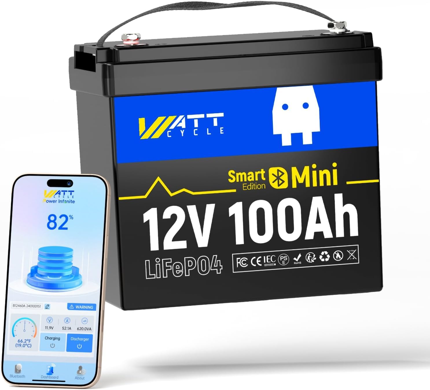 Batería Mini LiFePO4 de 12V 10 - Lifepo4 12V 100Ah Bms Bluetooth reseña y precio
