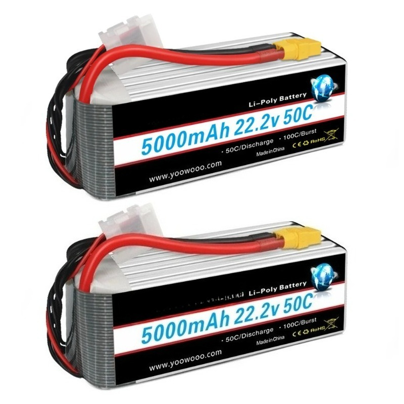 2 Baterías Lipo HRB de 22.2v 5 - 6S Lipo Battery 22.2V 5000Mah reseña y precio