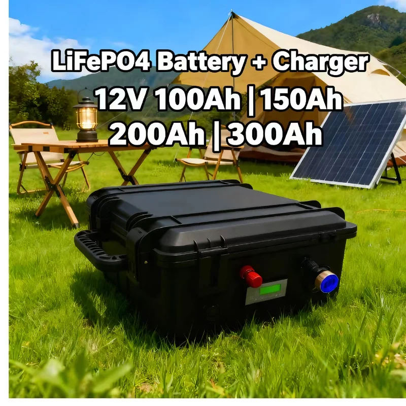 Paquete de batería de fosfato  - Lifepo4 12V 100Ah Bms Bluetooth reseña y precio