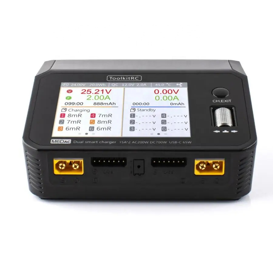 ToolkitRC M6DAC AC 200W DC 700 - Toolkitrc M6Dac Smart Charger reseña y precio